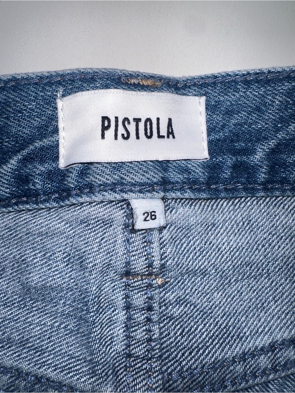 NEW Pistola Lexi Mid Rise Bowed Straight Jean- Confetti Vintage Sz 26 - Picture 6 of 10